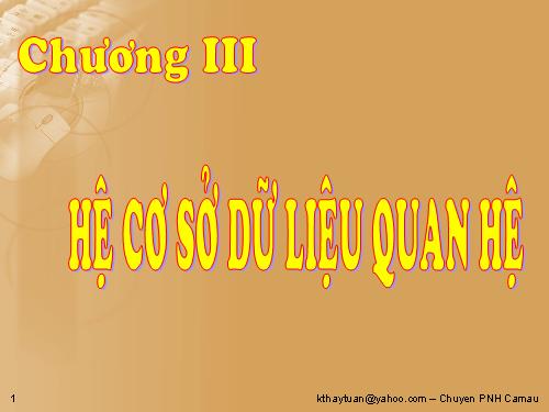 Bài 10. Cơ sở dữ liệu quan hệ