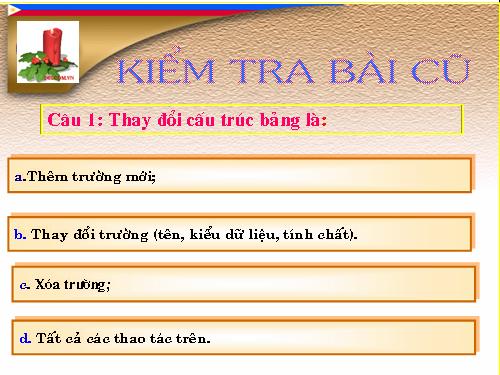 Bài 5. Các thao tác cơ bản trên bảng