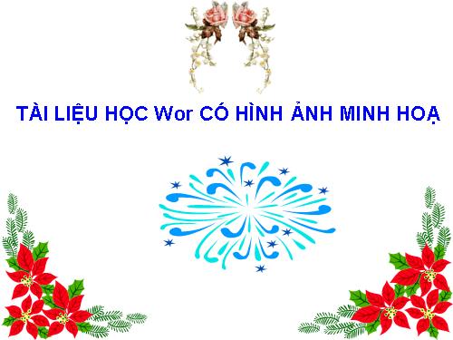 TÀI LIỆU HỌC Wor CÓ HÌNH ẢNH MINH HOẠ