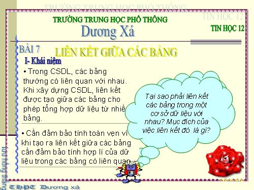 Bài 7. Liên kết giữa các bảng