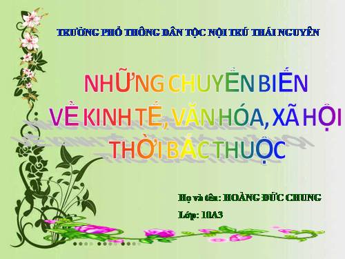 Bài 15. Thời Bắc thuộc và các cuộc đấu tranh giành độc lập dân tộc (Từ thế kỉ II TCN đến đầu thế kỉ X)