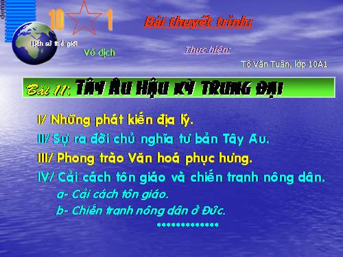 Bài 11. Tây Âu thời hậu kì trung đại