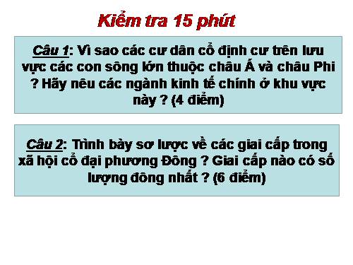 Bài 3. Các quốc gia cổ đại phương Đông