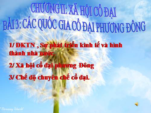 Bài 3. Các quốc gia cổ đại phương Đông