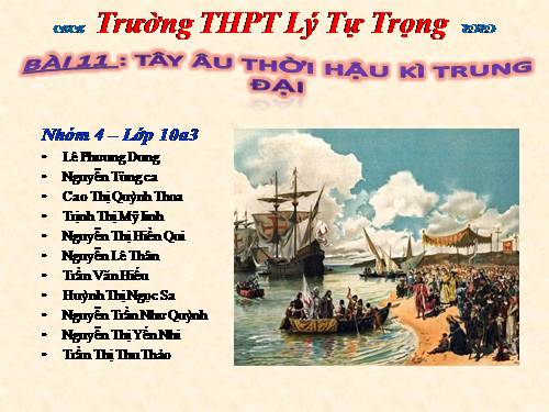 Bài 11. Tây Âu thời hậu kì trung đại