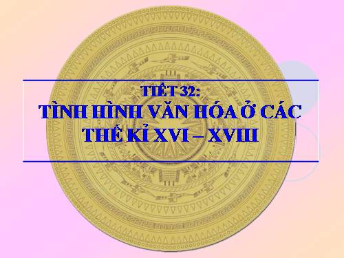 Bài 24. Tình hình văn hóa ở các thế kỷ XVI-XVIII