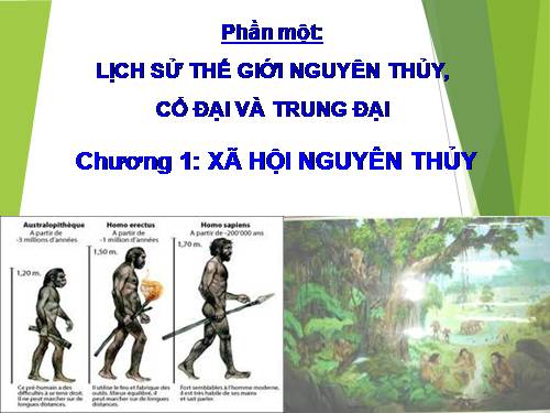 Bài 1. Sự xuất hiện loài người và bầy người nguyên thuỷ