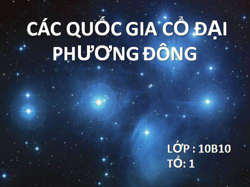 Bài 3. Các quốc gia cổ đại phương Đông