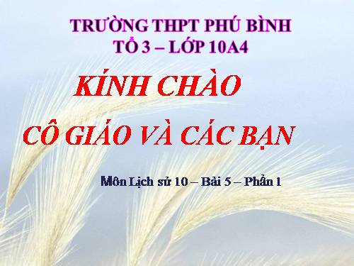 Bài 5. Trung Quốc thời phong kiến