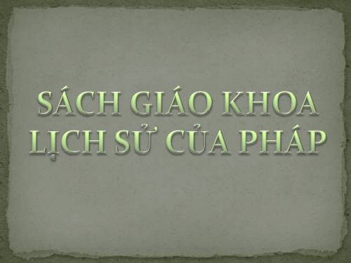 Bài 31. Cách mạng tư sản Pháp cuối thế kỷ XVIII