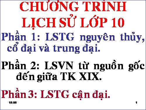 Bài 1. Sự xuất hiện loài người và bầy người nguyên thuỷ