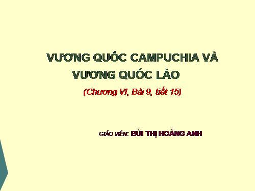 Bài 9. Vương quốc Cam-pu-chia và Vương quốc Lào