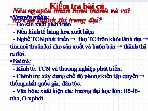 Bài 11. Tây Âu thời hậu kì trung đại