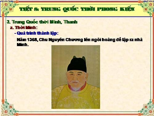 Bài 5. Trung Quốc thời phong kiến