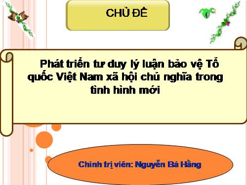 vấn đề bảo vệ tổ quốc