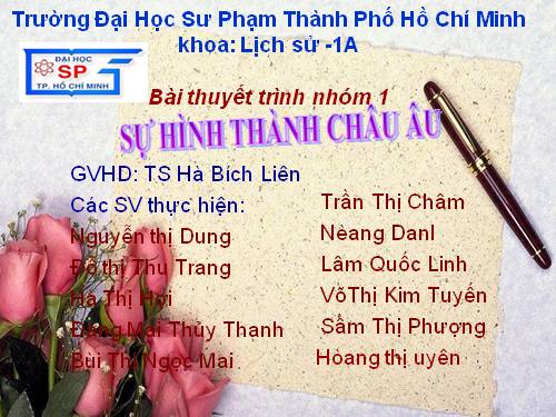 sự hình thành châu âu