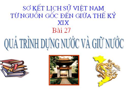 Bài 27. Quá trình dựng nước và giữ nước