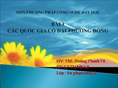 Bài 3. Các quốc gia cổ đại phương Đông