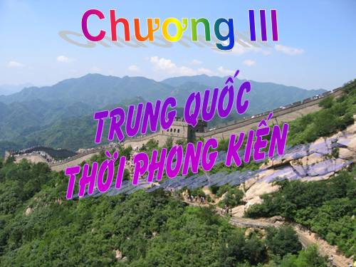 Bài 5. Trung Quốc thời phong kiến