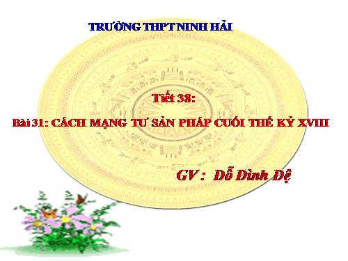 Bài 31. Cách mạng tư sản Pháp cuối thế kỷ XVIII