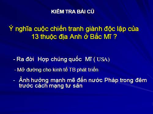 Bài 31. Cách mạng tư sản Pháp cuối thế kỷ XVIII