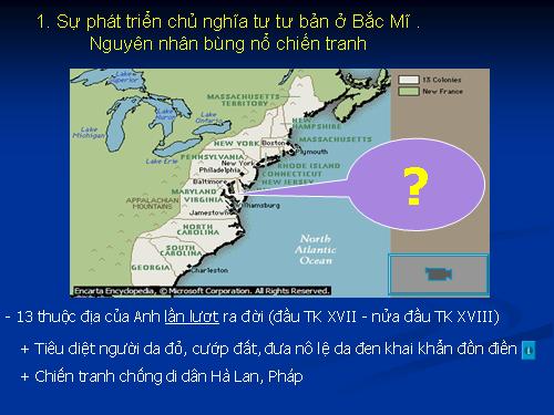 Tư liệu CM Mĩ và sự thành lập HCQ Hoa kỳ