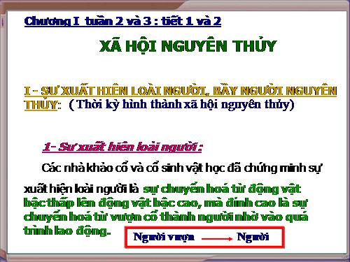 Bài 2. Xã hội nguyên thuỷ