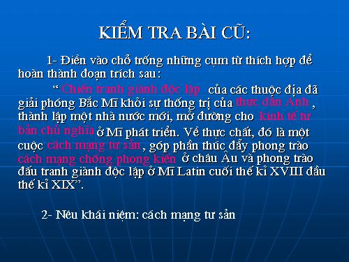 Bài 31. Cách mạng tư sản Pháp cuối thế kỷ XVIII