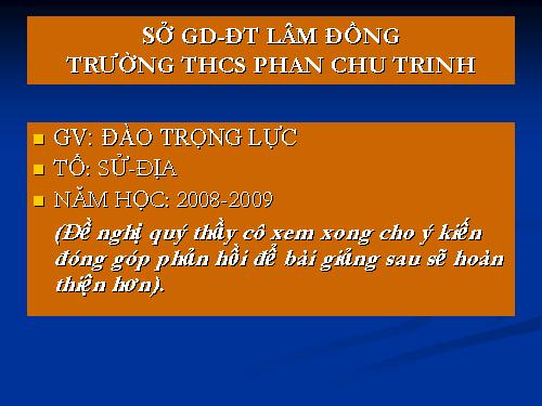 Bài 1. Sự xuất hiện loài người và bầy người nguyên thuỷ