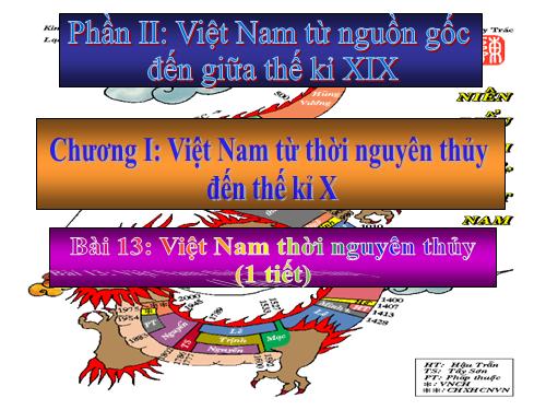 Bài 13. Việt Nam thời nguyên thuỷ