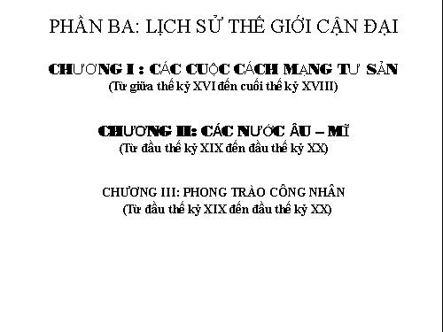 Bài 29. Cách mạng Hà Lan và cách mạng tư sản Anh