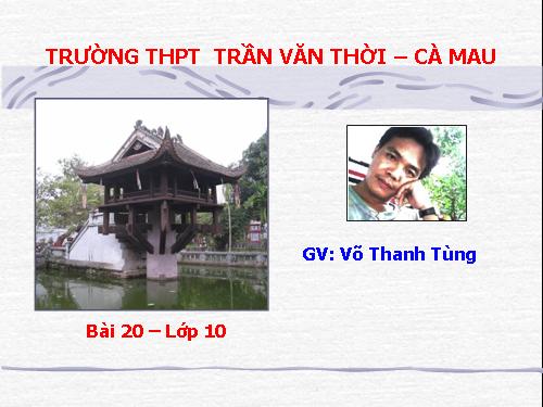 Bài 20. Xây dựng và phát triển văn hóa dân tộc trong các thế kỷ X-XV