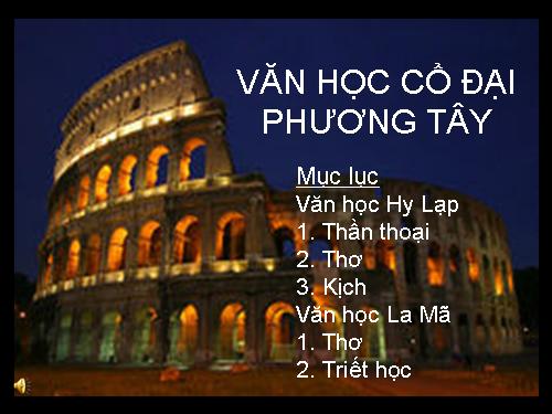 Văn học cổ đại phương Tây