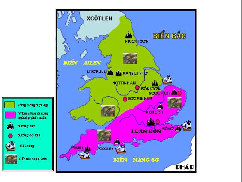 bản đồ kinh tế nước anh thời cận đại