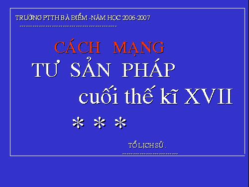 Bài 31. Cách mạng tư sản Pháp cuối thế kỷ XVIII