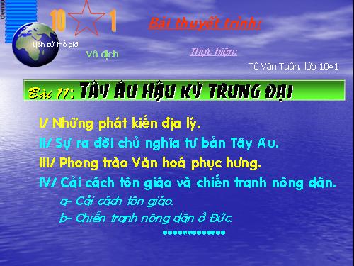 Bài 11. Tây Âu thời hậu kì trung đại