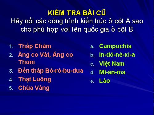 Bài 9. Vương quốc Cam-pu-chia và Vương quốc Lào