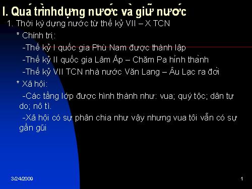 Bài 27. Quá trình dựng nước và giữ nước