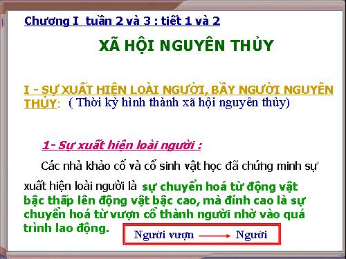 Bài 2. Xã hội nguyên thuỷ