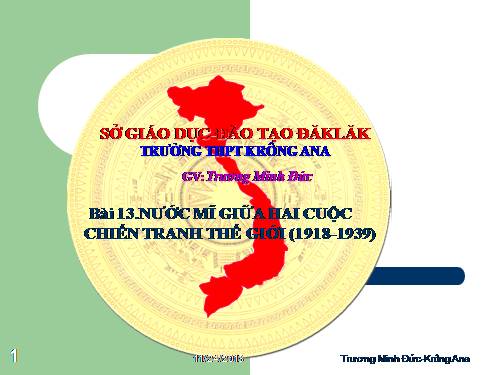 Bài 13. Nước Mĩ giữa hai cuộc chiến tranh thế giới (1918 - 1939)