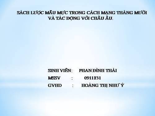 sach luoc mau muc trong cach mang thang 10