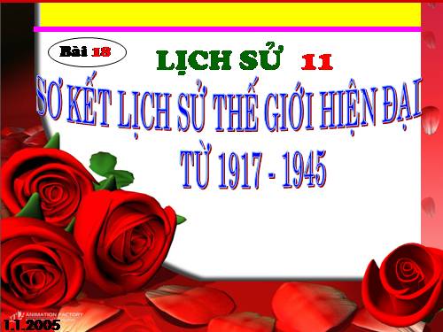 Bài 18. Ôn tập lịch sử thế giới hiện đại (Phần từ năm 1917 đến năm 1945)