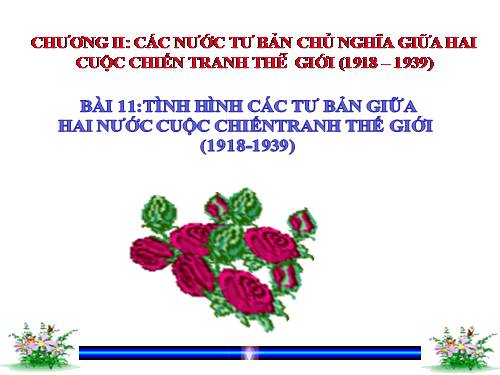 Bài 11. Tình hình các nước tư bản giữa hai cuộc chiến tranh thế giới (1918 -1939)