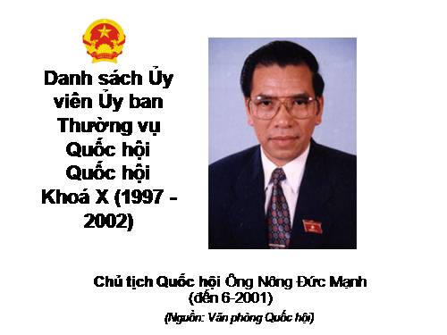 Quốc hội Khoá X (1997 - 2002)