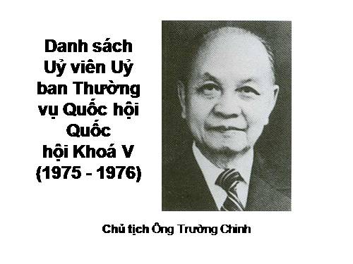 Quốc hội Khoá V (1975 - 1976)