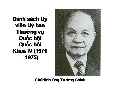 Quốc hội Khoá IV (1971 - 1975)