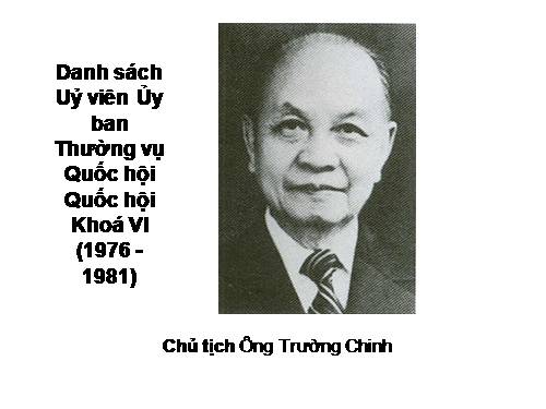 Quốc hội Khoá VI (1976 - 1981)