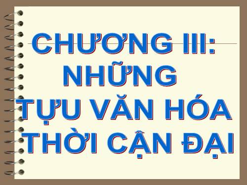 Bài 7. Những thành tựu văn hoá thời cận đại