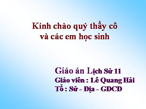 Bài 6. Chiến tranh thế giới thứ nhất (1914 - 1918)