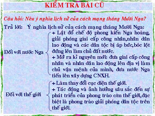 Bài 10. Liên Xô xây dựng chủ nghĩa xã hội (1921 - 1941)